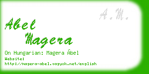 abel magera business card